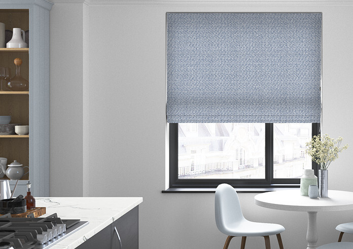 Aztec, Indigo - Roman Blind - Image 3